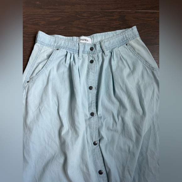 Pistola Light Blue Maxi Skirt - Picture 8 of 9